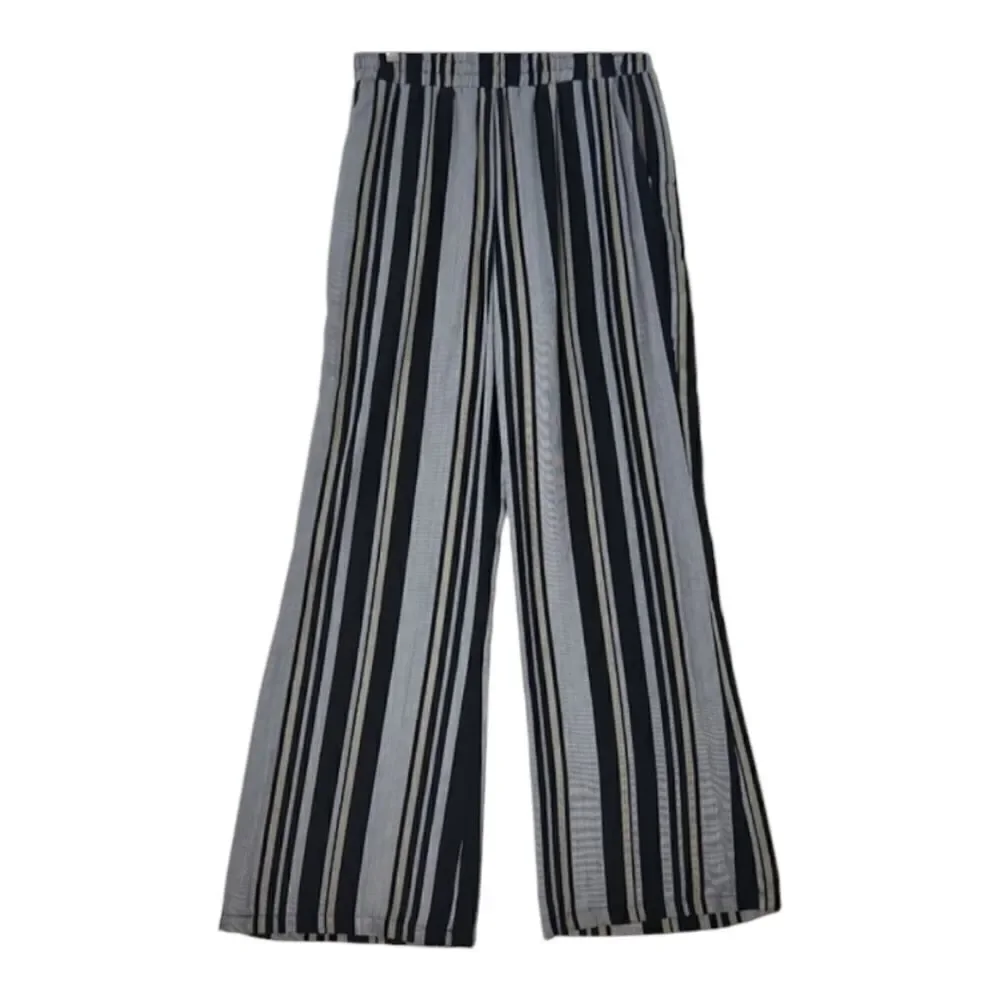 Socialite  Wide leg Stripped Summer breeze Pants Large